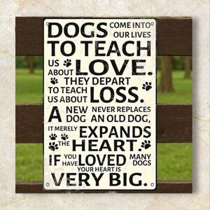 Inspirational Dog Quote Wall Sign **free Gift With Purchase